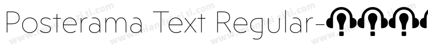 Posterama Text Regular字体转换